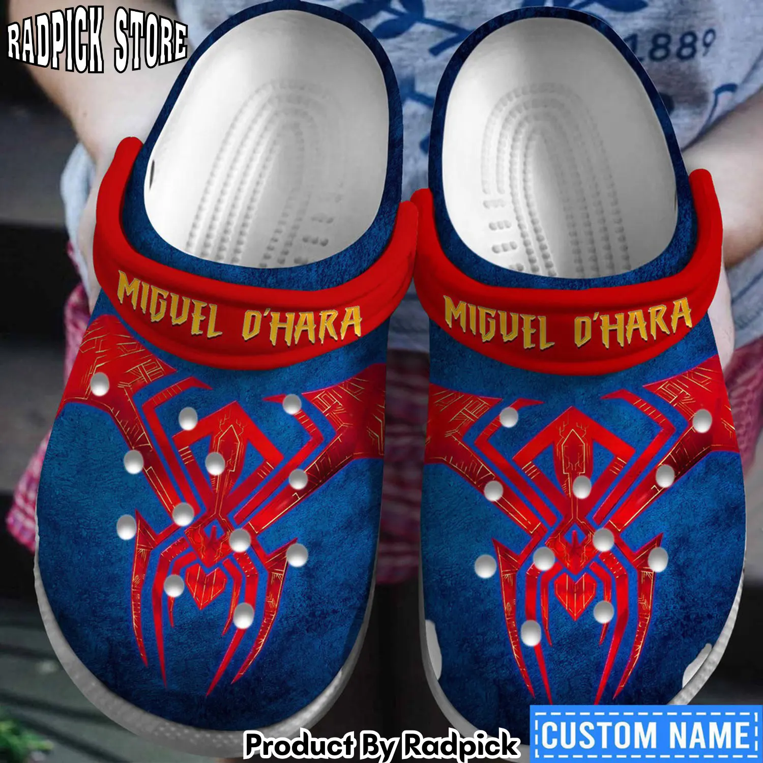 Radpick spider man movie cartoon comic clogs shoes comfortable for men women rbm rp6521352